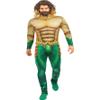 Funidelia | Aquaman Costume with Accessories for Men - DC Comics Justice League Adult Costume for Parties, Carnival & Halloween - Size L - Gold view 4