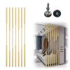Gold Floor-to-Ceiling Room Divider Columns, Adjustable, Set of 7, 225 cm / 7.38 ft / 88.5 in view 1