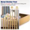 Gold Floor-to-Ceiling Room Divider Columns, Adjustable, Set of 7, 225 cm / 7.38 ft / 88.5 in view 3