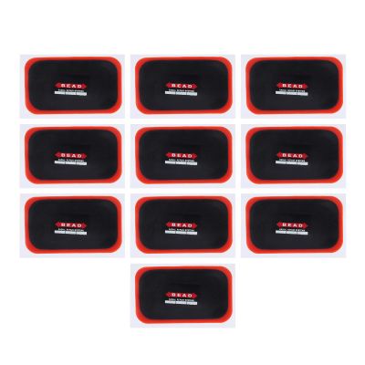 Kikumi 10-Piece Tire Patch Kit, Universal Bicycle Flat Tire Repair Tools, Rubber, Rectangular, 70 x 120 mm