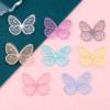 30 Lace Butterfly Applique Patches, 4 x 3.5 cm, Mixed Colors view 1