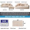 FASCINATDECO Velvet Sofa Cover, Beige, 90 x 160 cm view 4