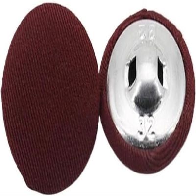 LPAGOLMIX Sewing Buttons, 2-Piece Aluminum Metal Buttons, Wine Red, 18 mm