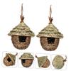 Supvox 2-Pack Handwoven Straw Bird Nests with Ventilation, Hanging Natural Nesting Boxes for Outdoor Use and Garden Decor view 2