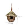 Supvox 2-Pack Handwoven Straw Bird Nests with Ventilation, Hanging Natural Nesting Boxes for Outdoor Use and Garden Decor view 3