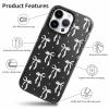 Phoona 2-Pack Phone Cases for iPhone 15 Pro Max 6.7", Gray Bow Pattern, Soft Thin TPU Silicone view 4