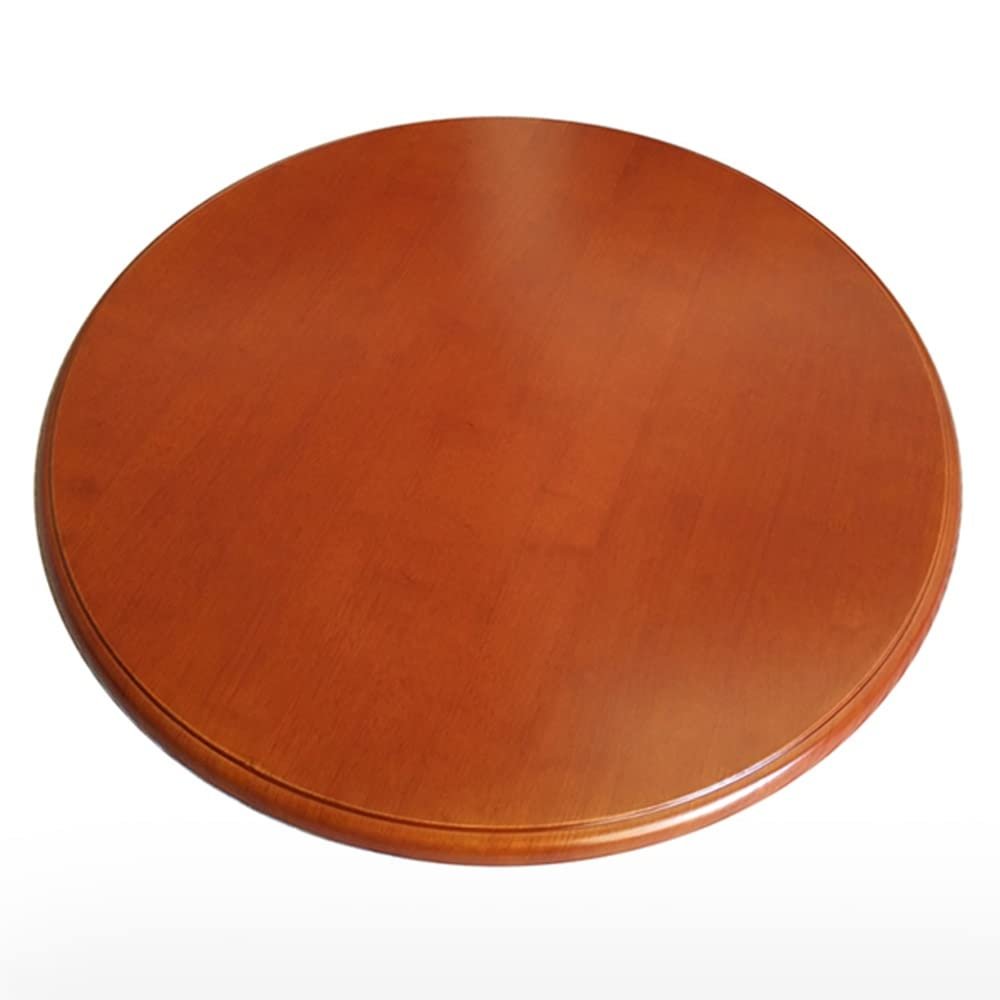 Round Solid Wood Lazy Susan Serving Tray, 360° Rotating, Begonia, 100 cm