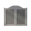 75–165 cm Wide Saloon Swing Doors, Western Café Doors, Solid Wood Double Doors with Automatic Closing, Grey W16 view 1