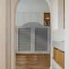 75–165 cm Wide Saloon Swing Doors, Western Café Doors, Solid Wood Double Doors with Automatic Closing, Grey W16 view 3