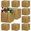 LVNRIDS 10-Pack Gold Square Gift Bags, 7.9 x 7.9 x 7.9 in view 1
