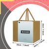 LVNRIDS 10-Pack Gold Square Gift Bags, 7.9 x 7.9 x 7.9 in view 3