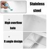 NJDQFA Countertop Drop-In Kitchen Sink, Stainless Steel Single Bowl with Siphon and Faucet, 68 × 45 cm/26.8 × 17.7 in view 2