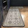 Highdi Retro Geometric Kitchen Runner, Washable Non-Slip, European Gray, 40 x 120 cm view 1