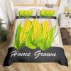 YZQGLHP Corn Food Microfiber Bedding Set, Soft, 200 x 200 cm, with Zipper, Duvet Cover 200 x 200 cm and 2 Pillowcases 80 x 80 cm, Teenagers view 1