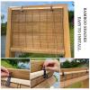 Sonakia Natural Bamboo Roll-Up Blinds for Windows, Indoor & Outdoor, 90 x 160 cm / 35 x 63 in view 4