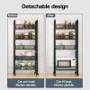 cukoekim 5-Tier Rolling Fruit and Vegetable Storage Cart view 3