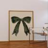 Bow Wall Art for Girls, Vintage Bow Poster, 50 x 70 cm, Unframed view 2