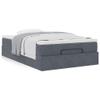 Gecheer Ottoman Bed with Mattress, Velvet, 120 x 190 cm view 1
