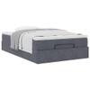 Gecheer Ottoman Bed with Mattress, Velvet, 120 x 190 cm view 4