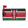 Decorative Kenya Flag Mailbox Cover view 1