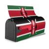 Decorative Kenya Flag Mailbox Cover view 4