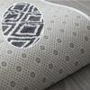Modern Living Room Rug, 160 x 220 cm, Dark Gray and White Striped view 3