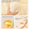 Rabbit Plush Non-Slip Sofa Cover, Caramel, 110 x 110 cm view 3