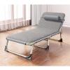 Portable Folding Bed for One, Lightweight Lounge Chair with Backrest view 2