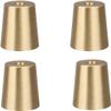 Furniture Leg Caps, Pure Copper Cone Covers (4-Pack) view 1