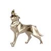 Abstract Geometric Wolf Sculpture view 1