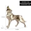 Abstract Geometric Wolf Sculpture view 2