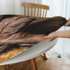 JTKREZ Cowboy Tablecloth with Black Hat and Western Boot Print, Round, Washable, 122 cm view 3