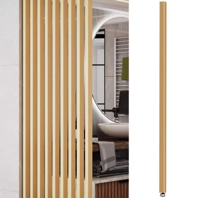 Wooden Wall Post R, Floor-to-Ceiling Room Divider, Natural, 225 cm