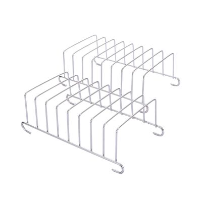 Ocastuted 2-Piece 304 Stainless Steel 8-Slot Toast Rack