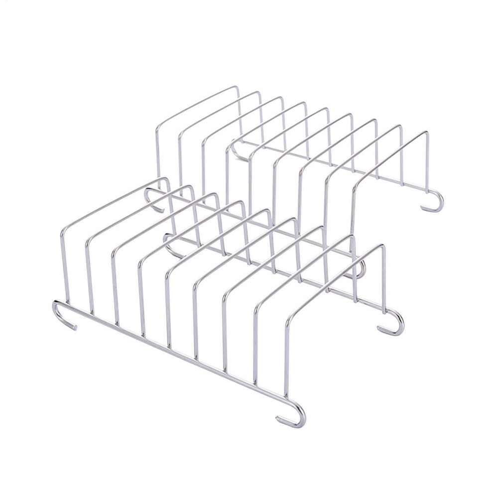 Ocastuted 2-Piece 304 Stainless Steel 8-Slot Toast Rack