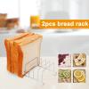 Ocastuted 2-Piece 304 Stainless Steel 8-Slot Toast Rack view 2