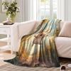 3D-Printed Luxury Floral Throw Blanket, Anti-Pilling, Soft, Warm and Washable, 60 x 80 in view 3