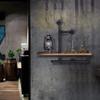 Rustic Industrial Wood Plank Wall Shelf for Bedroom, Living Room, Bathroom, Kitchen, and Office view 2