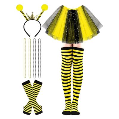 Sobzia Bee Costume for Adults, Carnival Costume for Women, Squirrel Costume, Advent Calendar for Girlfriend, Fairy Costume