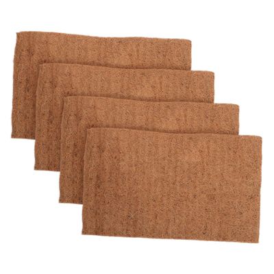 Chicken Nest Box Pads, 4 Pack, Coconut Fiber, Reusable, Brown