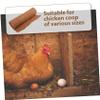Chicken Nest Box Pads, 4 Pack, Coconut Fiber, Reusable, Brown view 3