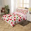 Generic Cherry Bedding Set 155 x 220 cm, Soft Microfiber 3D Fruit Print, Duvet Cover + 2 Pillowcases 80 x 80 cm, Zipper, d5285 view 2
