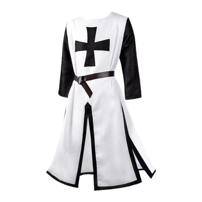 Cexiakong Medieval Knight Templar Crusader Viking Tunic for Men