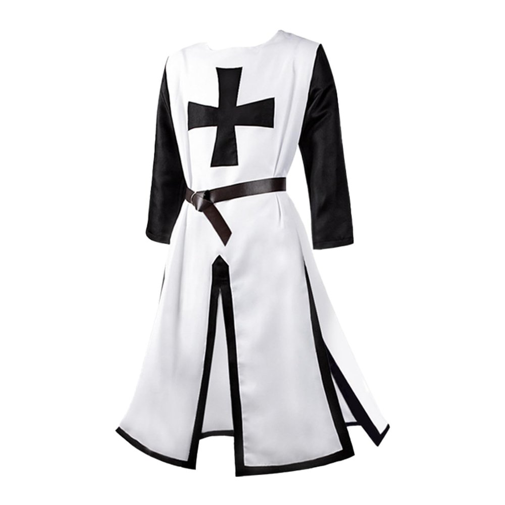 Cexiakong Medieval Knight Templar Crusader Viking Tunic for Men