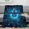 VFKLZCNYR Super-Soft Blanket for Airplane Passengers, Custom Design, Soft, Fluffy, Breathable, Warm Flannel Fleece Blanket, Perfect for Couch, Sofa or Bed, Attractive 3D Print, 180 x 200 cm view 2