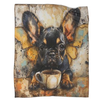French Bulldog 3D Printed Fleece Blanket for Bed or Sofa, Ultra-Soft, Warm, 60 x 80 in (150 x 200 cm)
