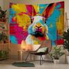 ALTCIRNMD Watercolor Rabbit Wall Tapestry, 180 x 230 cm, Punk Graffiti Wall Hanging for Living Room and Bedroom view 2