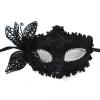 Gefomuofe Venetian Mask for Women and Men, Black Masquerade Mask view 2