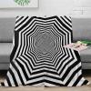 Cozy Fluffy Ultra-Soft Microfleece Flannel Throw Blanket, 3D Print, for Sofa or Bed, 127 x 152 cm view 2