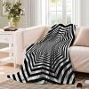 Cozy Fluffy Ultra-Soft Microfleece Flannel Throw Blanket, 3D Print, for Sofa or Bed, 127 x 152 cm view 3